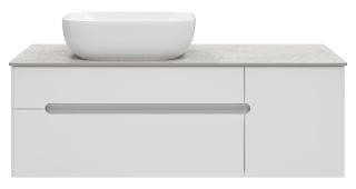 Подвесная тумба под раковину Misty Роял 120см белый